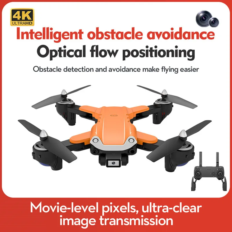 Intelligent Obstacle Avoidance Remote Control Drone 4K Dual Camera 150M Optical Flow Positioning Trajectory Flight RC Quadcopter