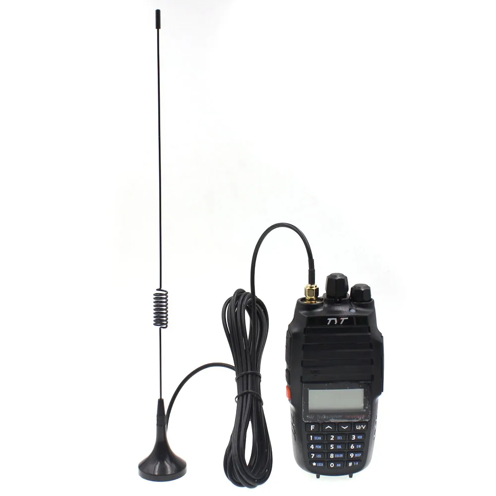 

Mobile Dual Band Magnet Antenna UT-102-SMA-M 130/430MHz 3 Meters Antenna for Baofeng TYT Walkie Talkie etc