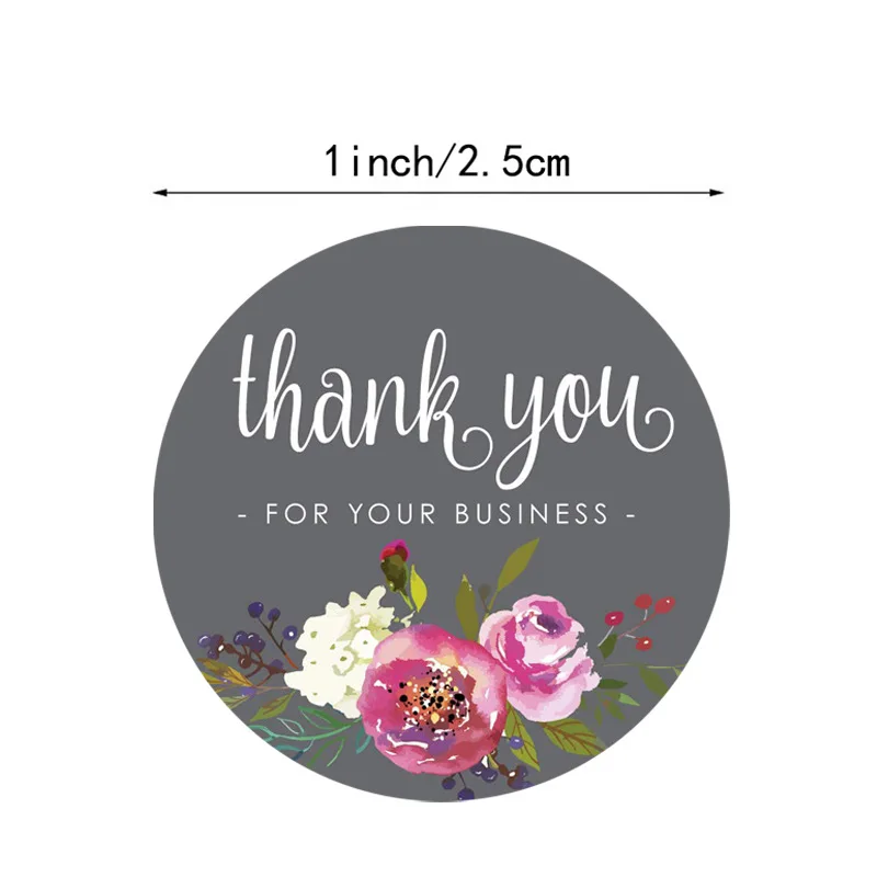 100-500 Pieces Scrolling Label Thank You Sticker Scrapbook Gift Decoration Stationery Sticker Seal Hand Sticker Sticker