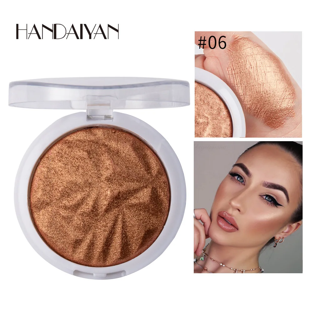 Highlighter Facial Bronzers Palette Makeup Glow Face Contour Shimmer Powder Illuminator Highlight Cosmetic for Black Dark Skin