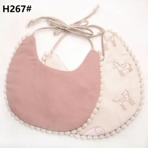 Водонепроницаемое полотенце для маленьких девочек и мальчиков, милые двухуровневые нагрудники для кормления детей, одежда из 100% хлопка и льна для слюны, слюнявчик