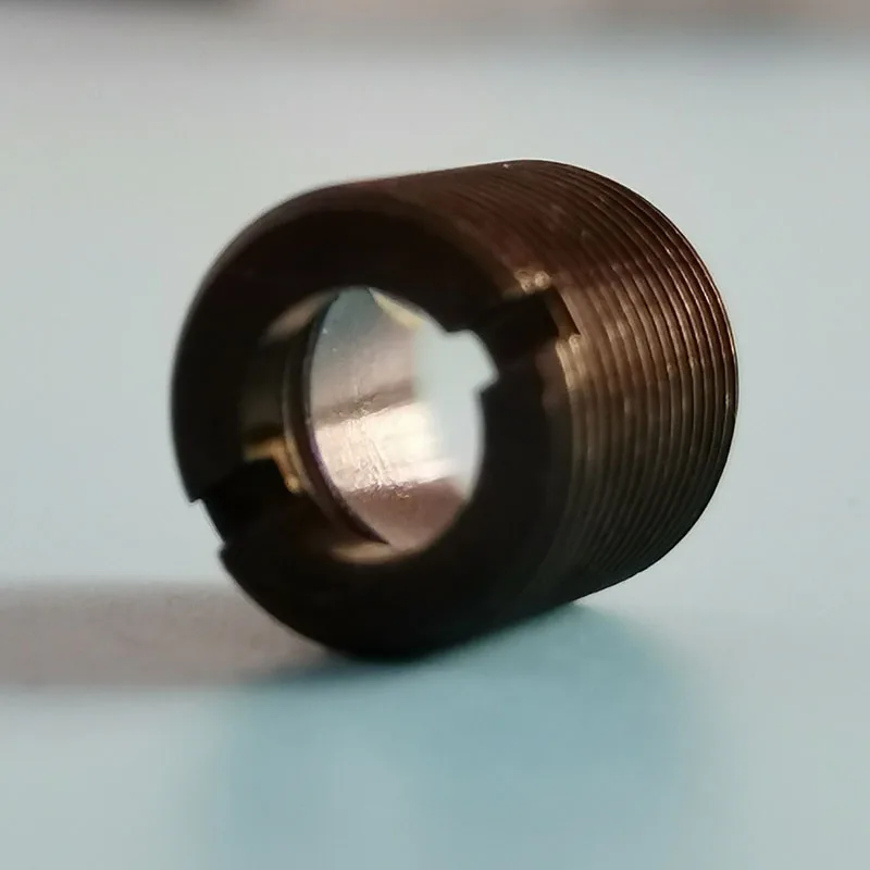Cristal óptico M6 × P0.5 × 6mm, lente de colimación láser recubierta de Triple acristalamiento, lente de enfoque de 655 mm de longitud de onda, lente de colimación
