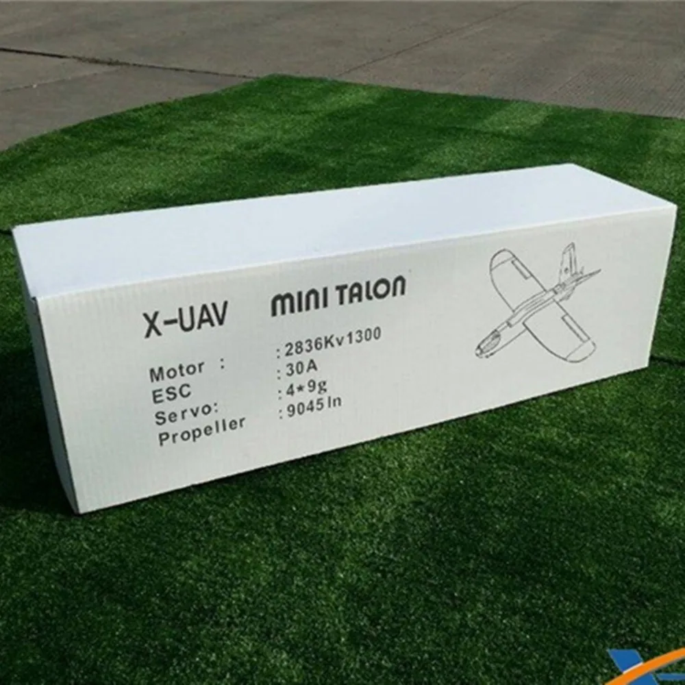 X-uav Mini Talon EPO 1300mm Wingspan V-tail UAV White air FPV RC Model Radio Remote Control fpv Airplane Aircraft Kit