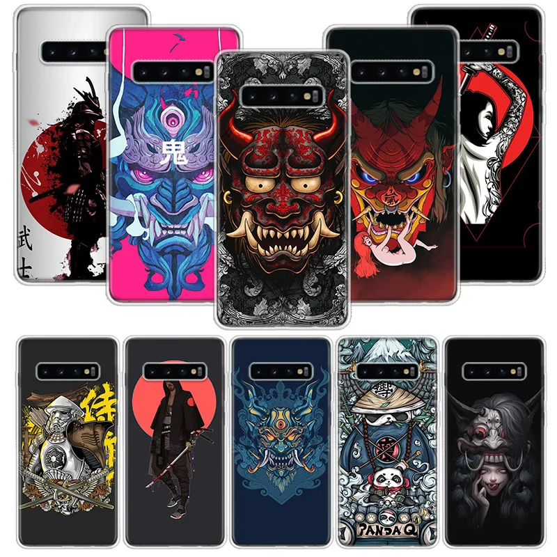 Japanese samurai oni mask Phone Case for Samsung Galaxy A50 A51 A70 A71 A41 A31 A21S A11 A40 A30 A20E A10 A6 Plus A8 + A7 A9 Cov