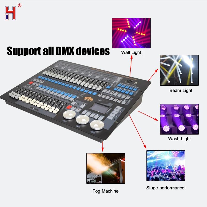 1024 DMX Console Professional DJ Controller Suitable For Moving Head Light Par Light Series Stage Light Equipment