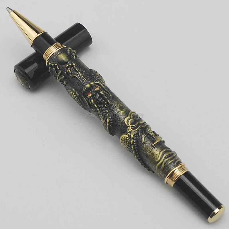 

Jinhao Metal Rollerball Pen Oriental Dragon Series Heavy Pen Bronze Professional Supplies For Business Gift Pen