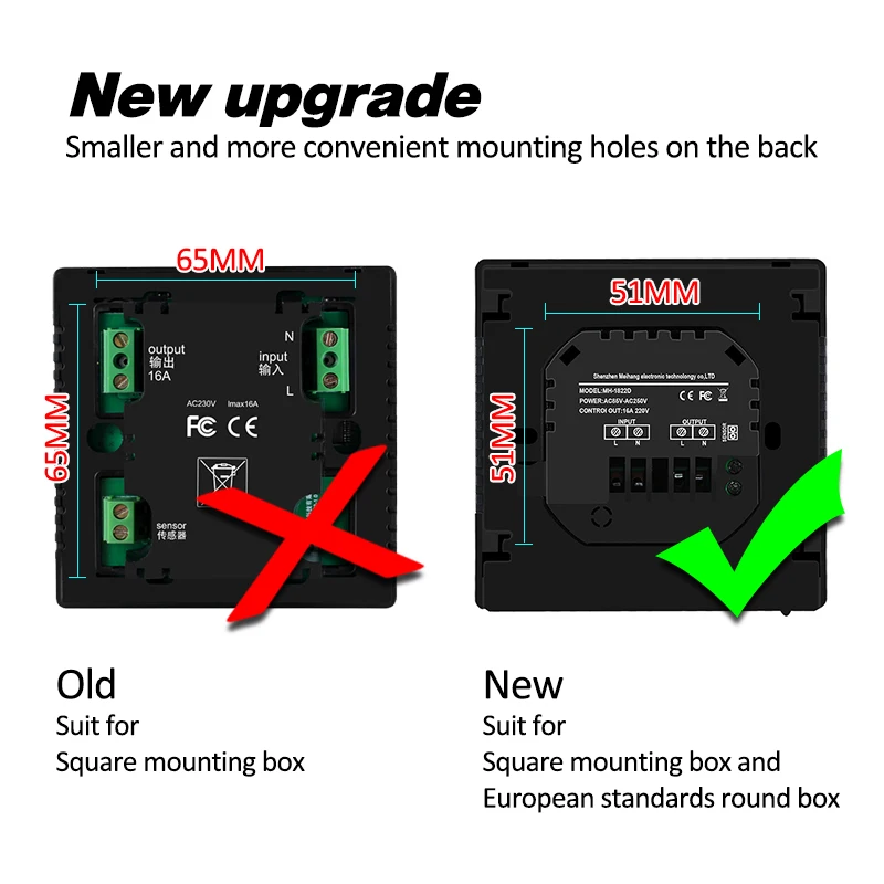 Termostato do tela táctil lcd AC85-240V inteligente termostato controlador de temperatura para água piso elétrico aquecimento a gás caldeira funciona