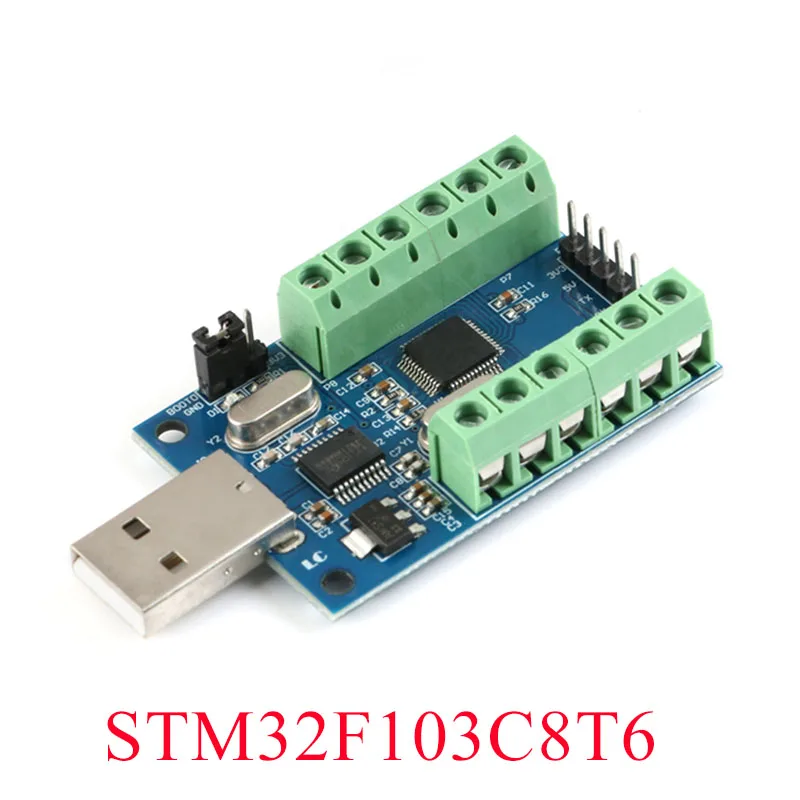 

USB Interface STM32F103C8T6 10 Channel 12Bit AD Sampling Data Acquisition STM32 UART Communication ADC Module