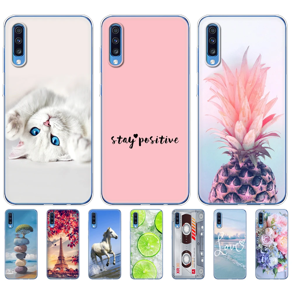 For Samsung A70 Case 2019 Silicon Soft TPU Back Phone Cover For Samsung Galaxy A70 Capa A 70 A705 A705F Protective Coque bumper