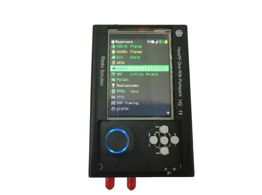 Latest PORTAPACK H2 + HACKRF ONE SDR Radio + Havoc Firmware + 0.5ppm TCXO GPS +3.2 inch Touch LCD + 1500mAh Battery + Metal Case