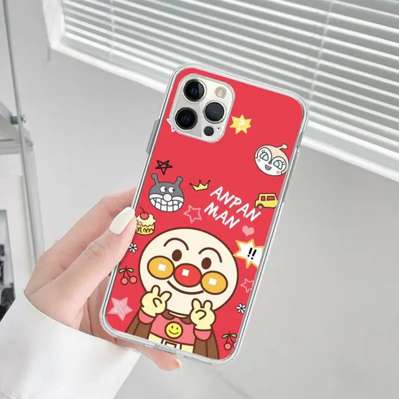 Fashion Anpanman Phone Case for iPhone 13 12 mini 11 pro Xs max Xr X 8 7 6 6s Plus 5s cover