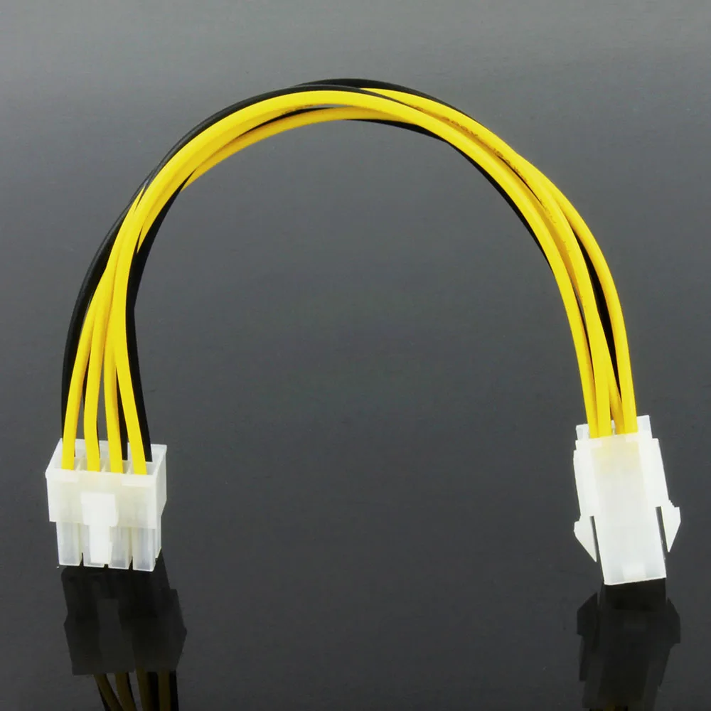 ATX 4 Pin Male to 8 Pin Female EPS Power Cable Cord Adapter PC Motherboard CPU Power Supply Line Extension Cable