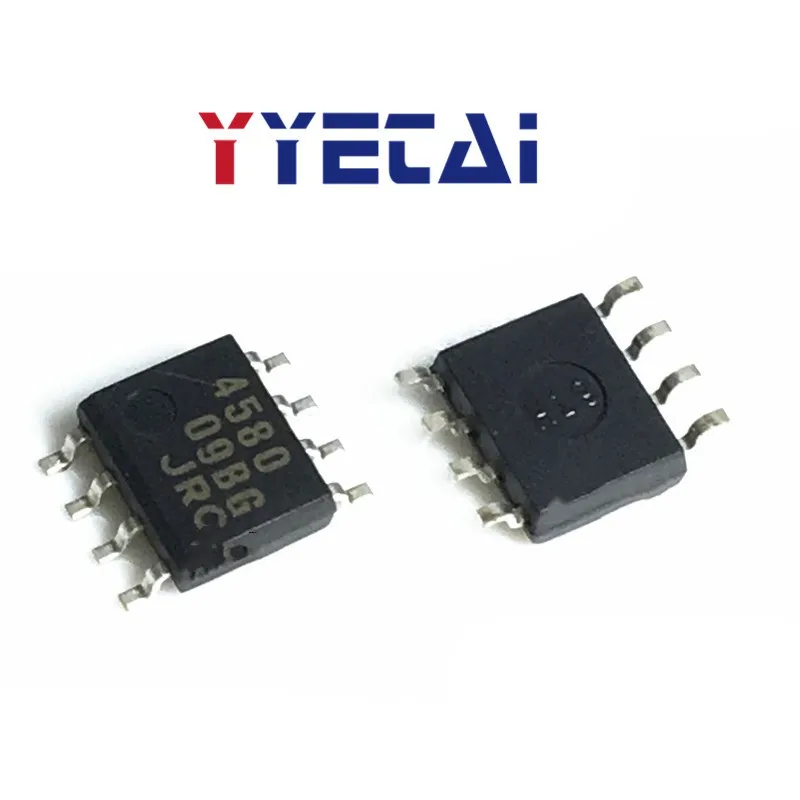 2PCS Small Volume Electron | Dual Op Amp NJM4580E-TE1 JRC4580 JRC4580E SOP8 Patch