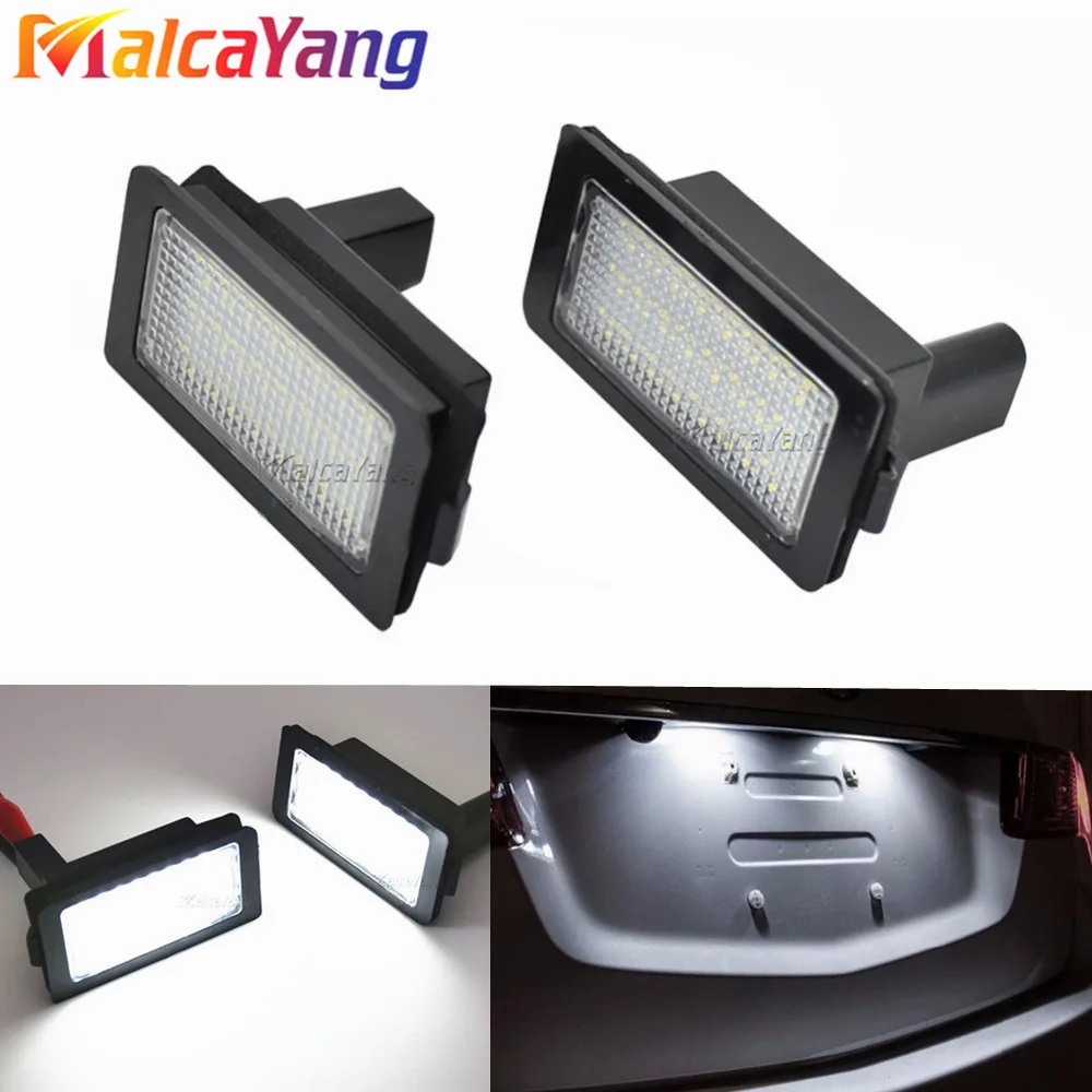 2PCS LED License Plate Light 18SMD White 12v Number Plate Lamp Bulbs For BMW E38 7 Series 728i 730i 730d 740i 740d 740iL 750i