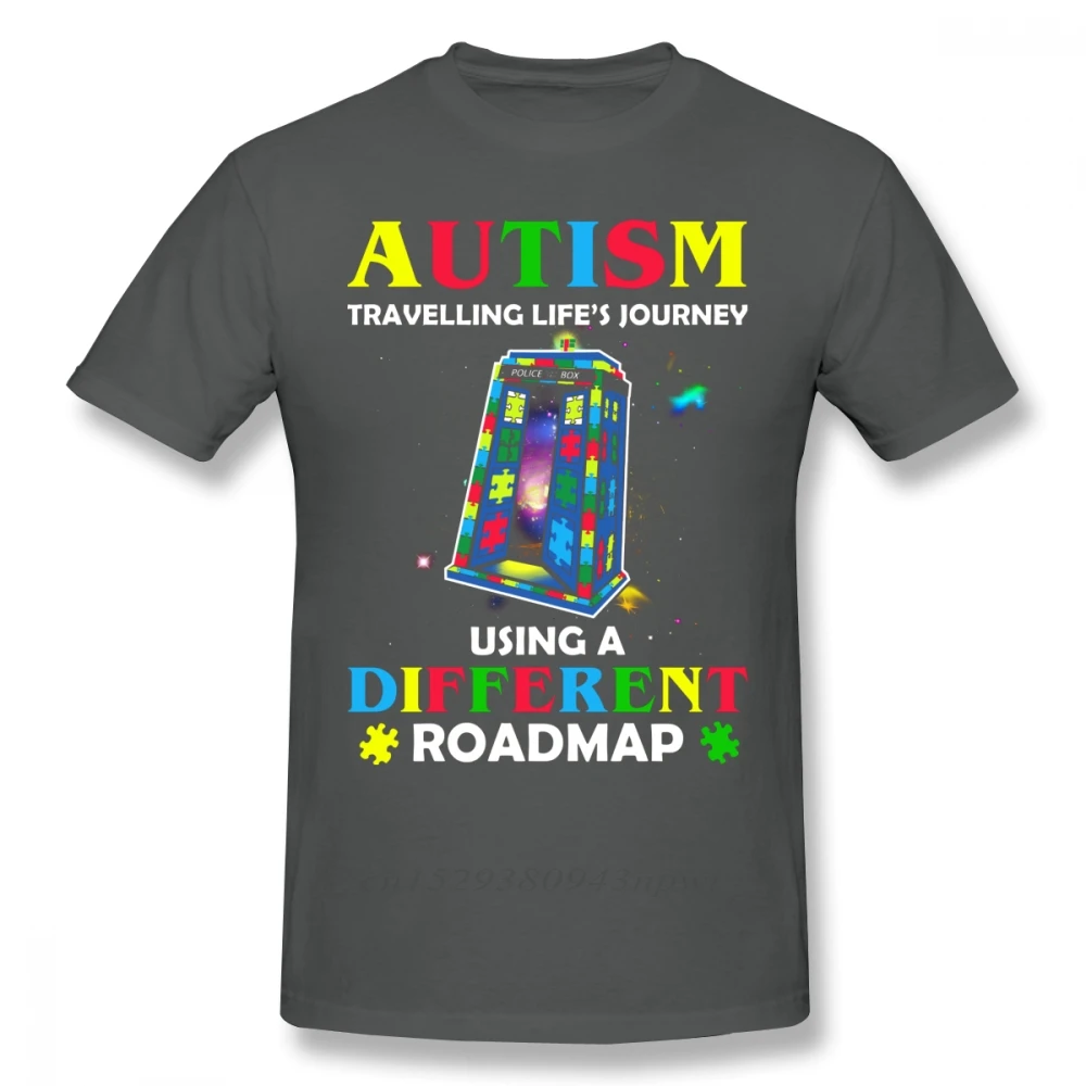 Autism T Shirt Autism Shirt Traveling Life S Journey Using A Different Roadmap T-Shirt Short Sleeve Fashion Tee Shirt Tshirt