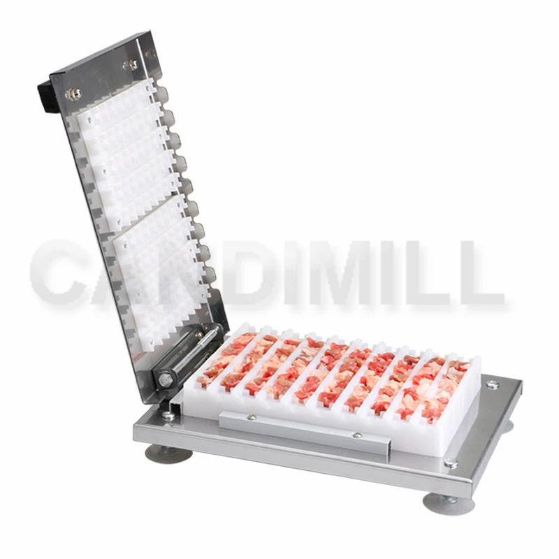 Manual Meat Skewer Machine Skewer Kebab Maker Beef Pork Meat Barbecue Stringer String Machine BBQ Tool