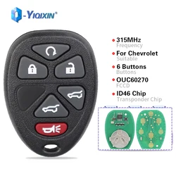 YIQIXIN – clé télécommande à 6 boutons, 315Mhz, identification FCC, pour voiture Chevrolet, banlieue, Tahoe, GMC Yukon, Buick, Cadillac, Hummer, H3, Fob, OUC60270