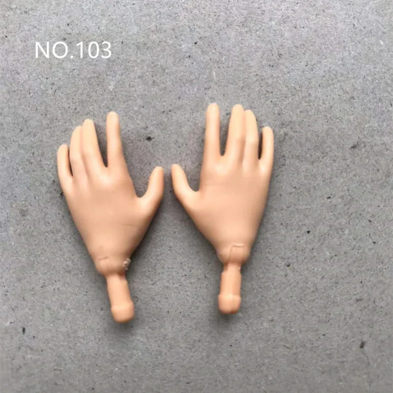 Original Monstering High Doll  Replacement Hands Elbows DIY Assembling Doll Accessories Clear Yellow Beige Brown Good Doll Parts