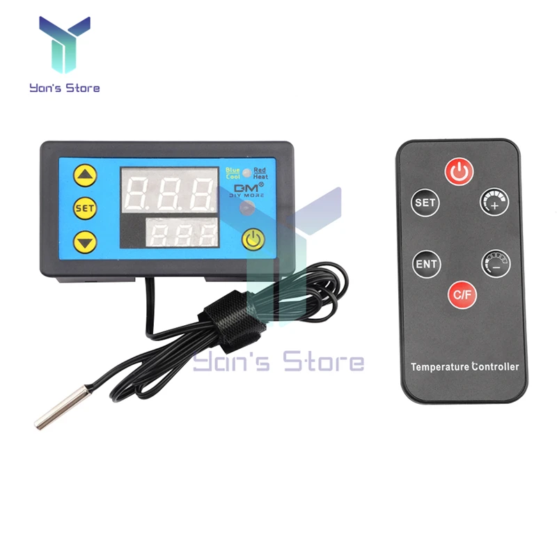 W3231 controlador de temperatura dc12v 24v ac110v 220v termostato digital termorregulador para incubadora caixa medidor temperatura teste