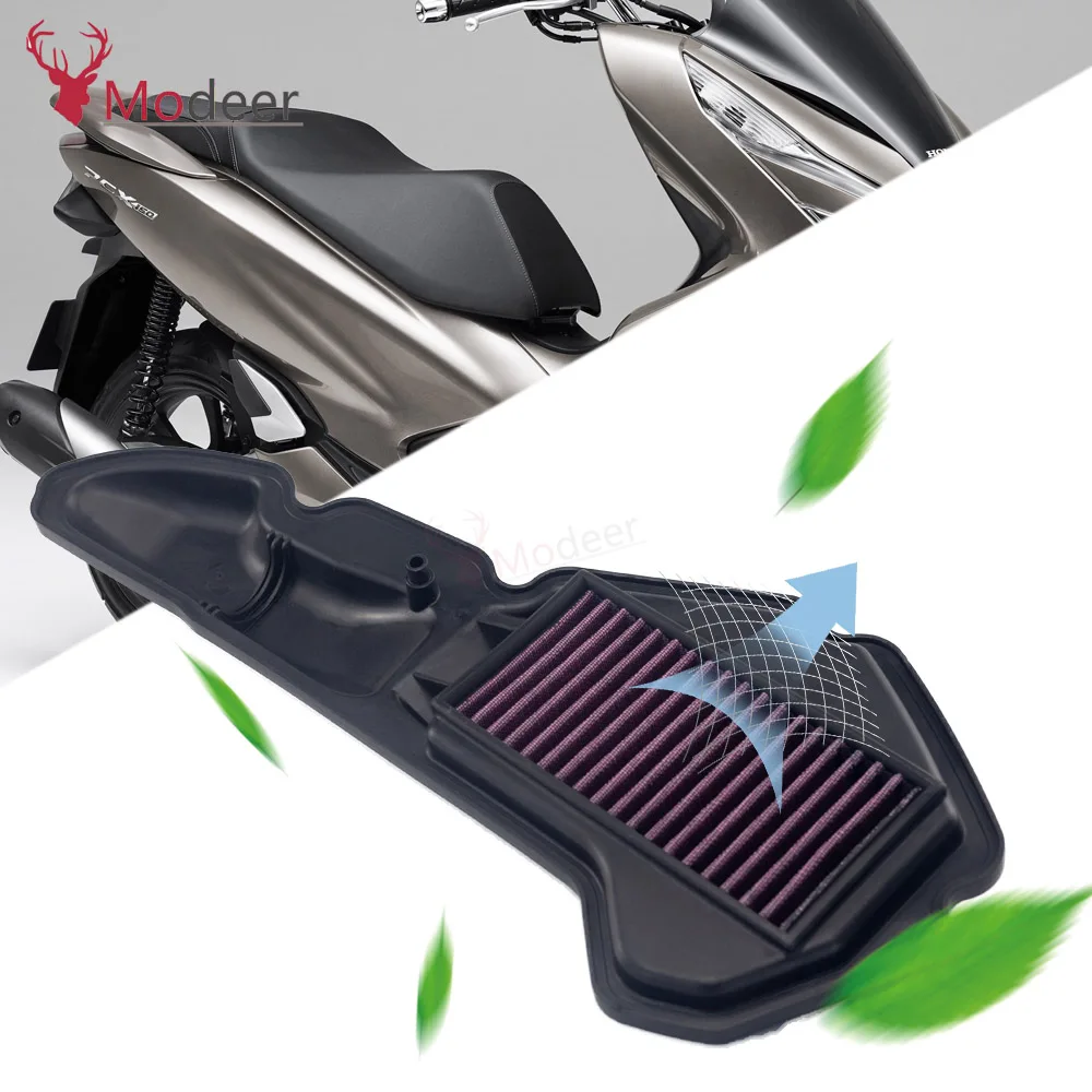 For HONDA  PCX PCX125 PCX150 V4 2018-2022 ADV 150 ADV150 engin protect Air Filter Element Cleaner Reuseful High Flow Air Filters