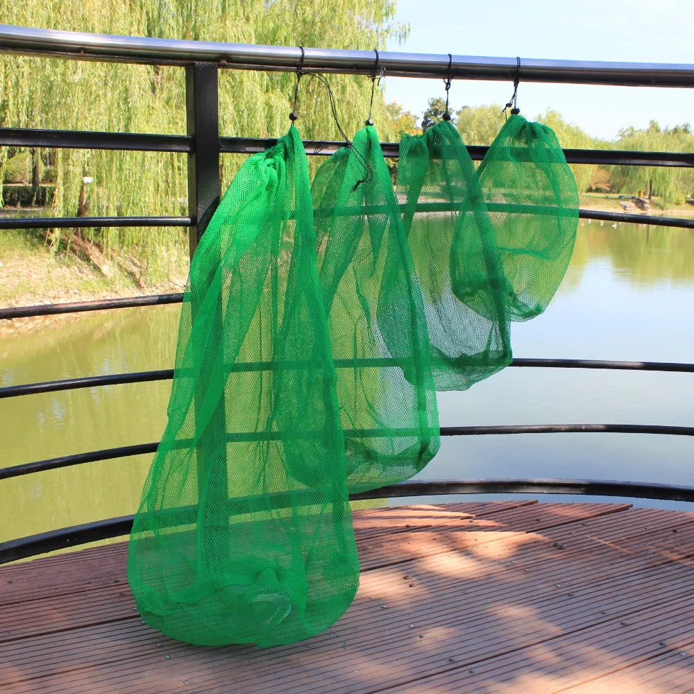 

Thickening small grid nets live fish nets bag Mesh bag Children's toys storage net bag Very durable Outdoor travel stor Golf bag