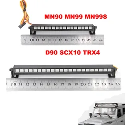 Metalu 16/22LED w wielu trybach lampa dachowa światło Bar dla 1/10 gąsienica RC oś samochodu SCX10 90046 D90 Traxxas TRX-4