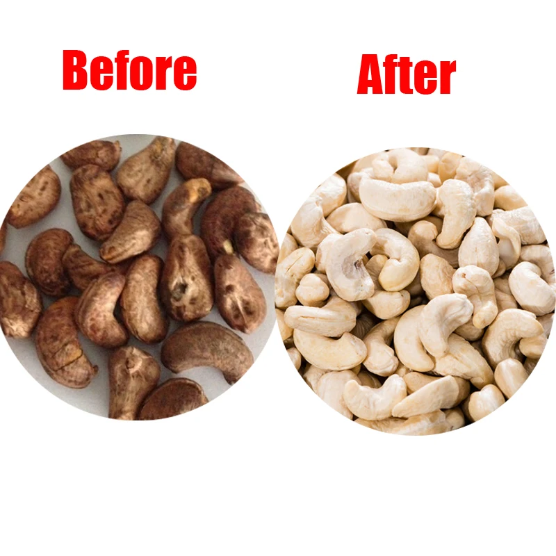 Pneumatic Automatic 100-150kg/h Cashew Nut Peeling Machine