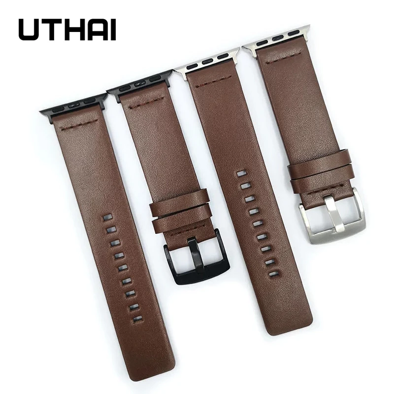 

Leather watch strap for apple watch 7 6 5 se band 42mm 38mm for iWatch series 4/3/2/1 apple watch band 40mm 44mm