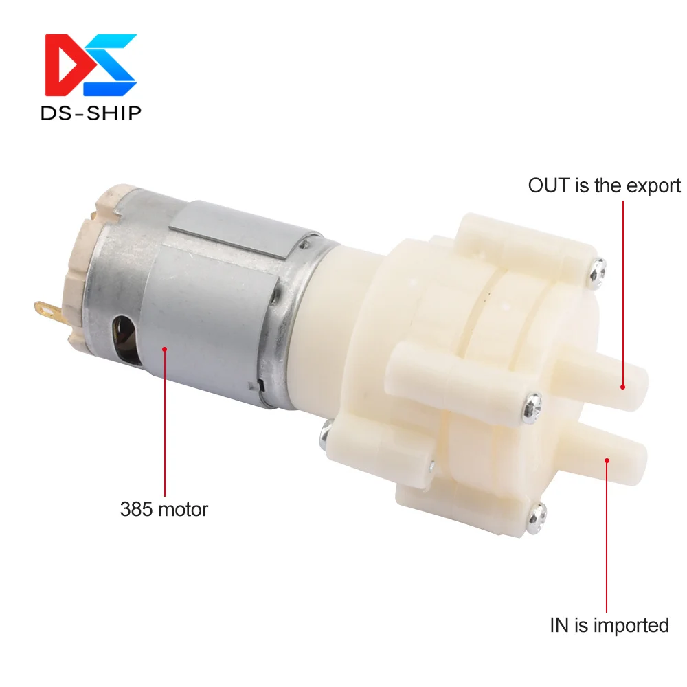 R385 Water Pump 12V Diaphragm Pump Pump 6V Small Miniature Water Pump Household Fish Tank Accessories Tea Set Water Pump