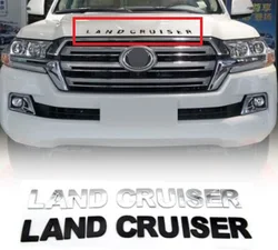 Car Metal 3D Letters Hood Emblem Logo Badge Car Stickers Styling Car Accessories Wording 3D Letter For  LAND CRUISER For Prado