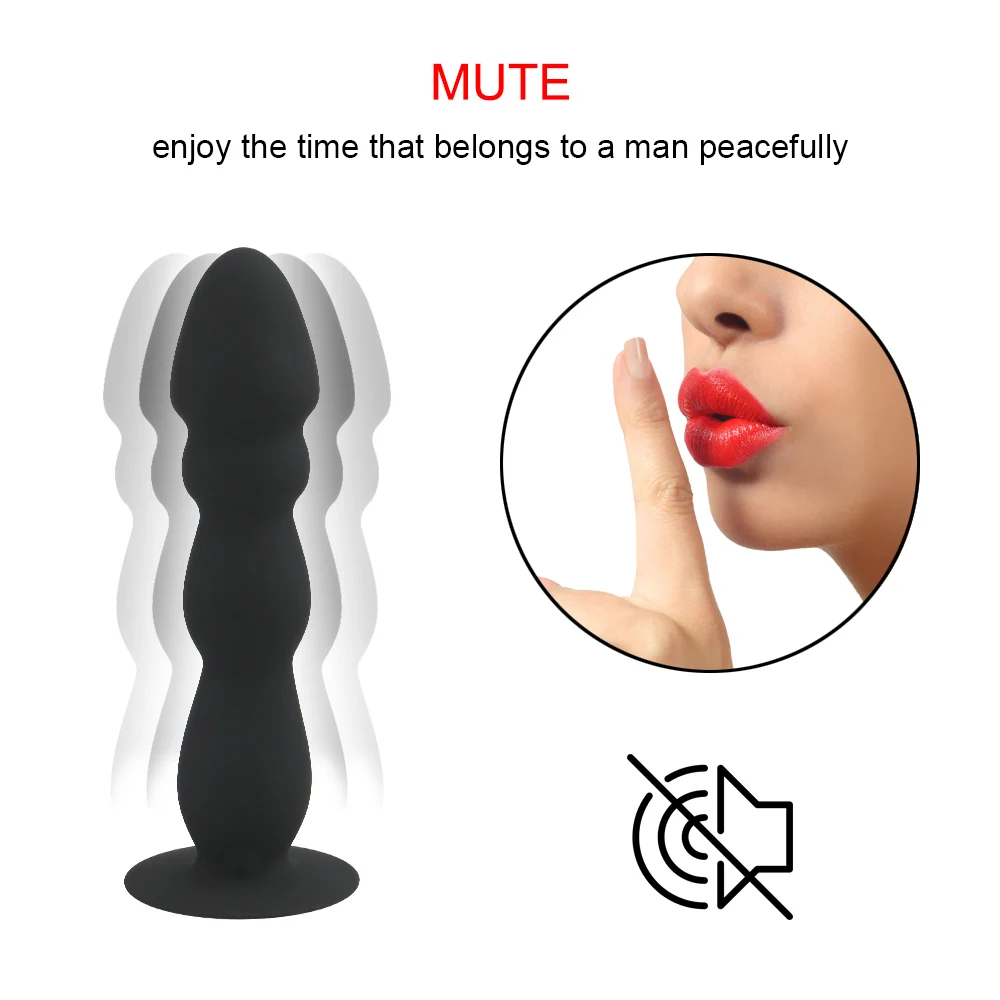 Remote Control Anal Plug Bead Dildo Vibrator Suction Cup Butt Plug Male prostate Massager Vibrator Waterproof Sex Toys