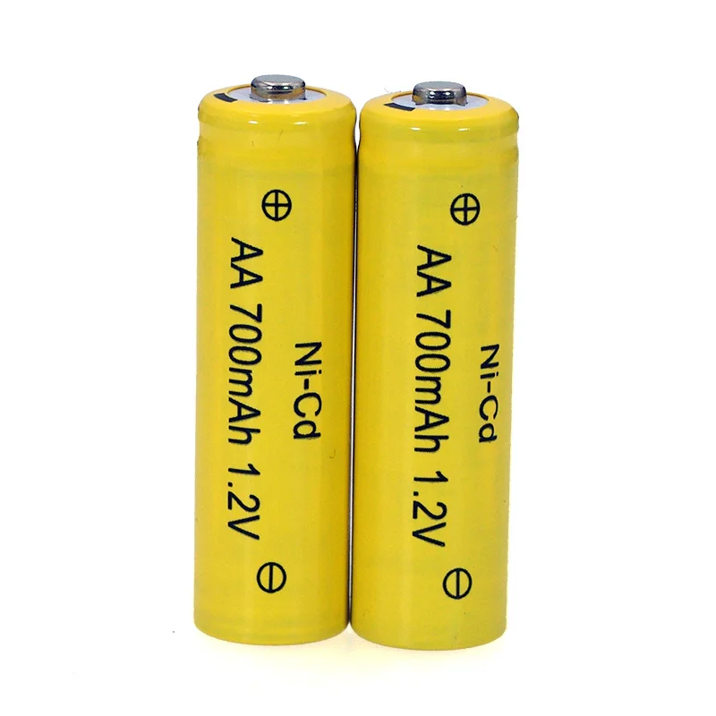 4PCS 1.2v NI-CD AA Batteries 700mAh Rechargeable nicd Battery 1.2V Ni-Cd aa For Electric remote Control car Toy RC ues