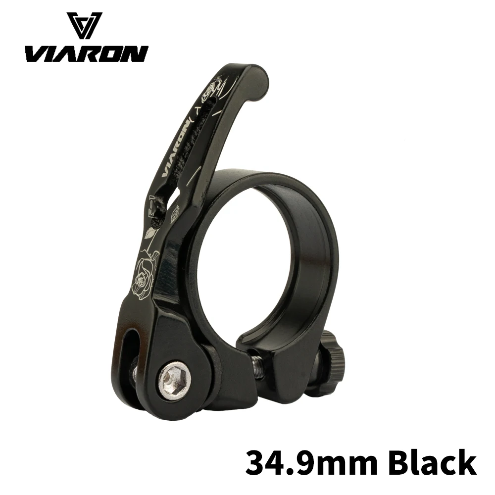 VIARON MTB Bike Seat Post Clamp Quick Release Ultralight Bicycle Seat Post Mount 31.8mm 34.9mm Bicycle Parts