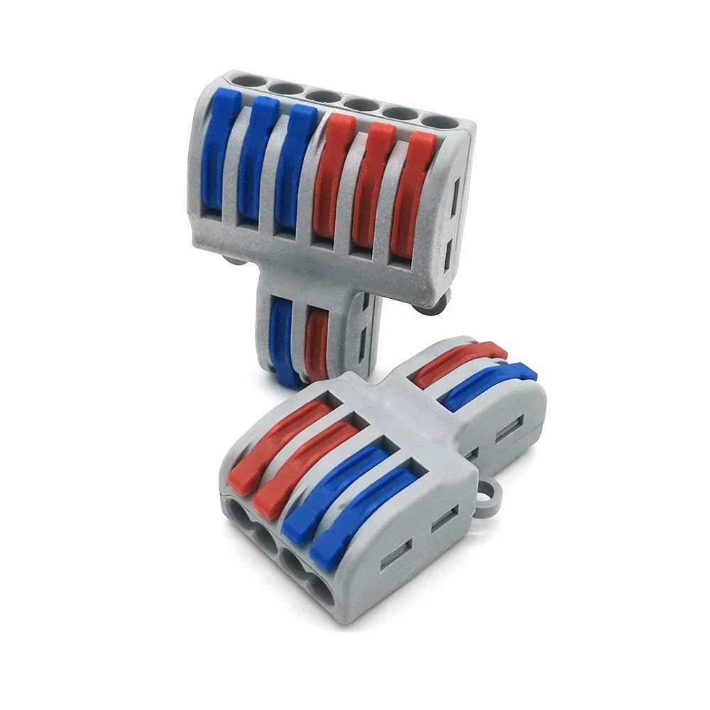 Mini Fast Wire Cable Connectors Universal Compact Conductor Spring Splicing Wiring Connector Push-in Terminal Block SPL-42/62