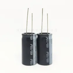 2 unids/lote de aluminio, 400V, 150uf, alta calidad, 150UF400V, tamaño de los condensadores: 18x35(MM)