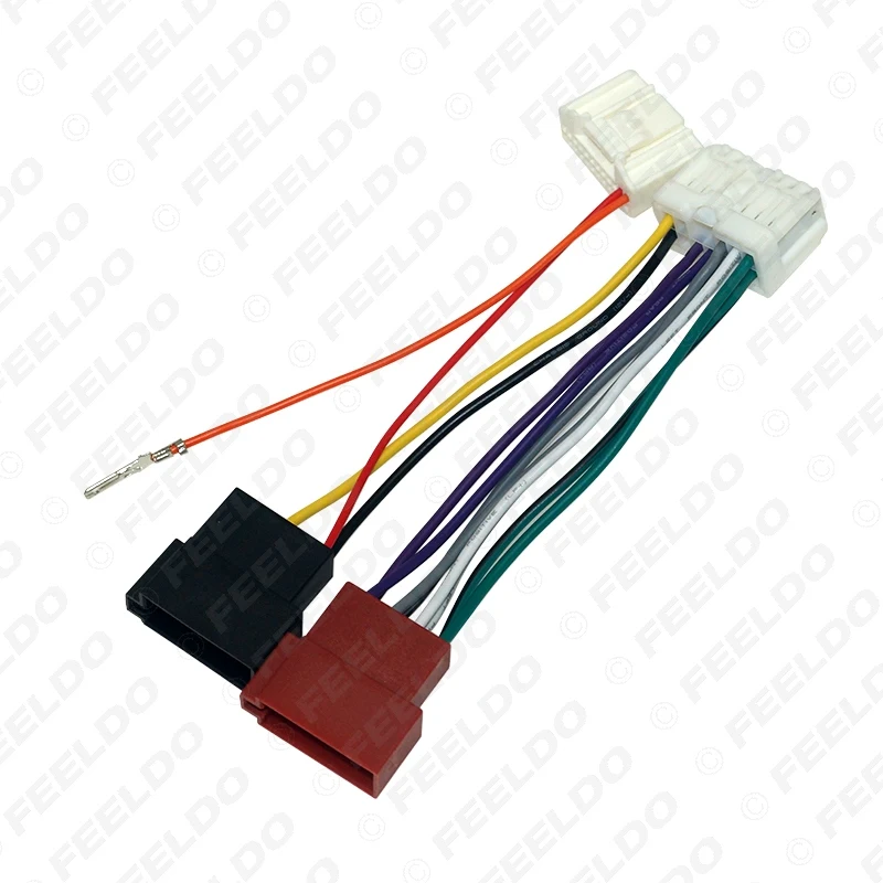 FEELDO-Adaptateur SFP pour Renault Logan Sandero Duster Captur, autoradio, CD, câblage ISO, câble d'unité principale