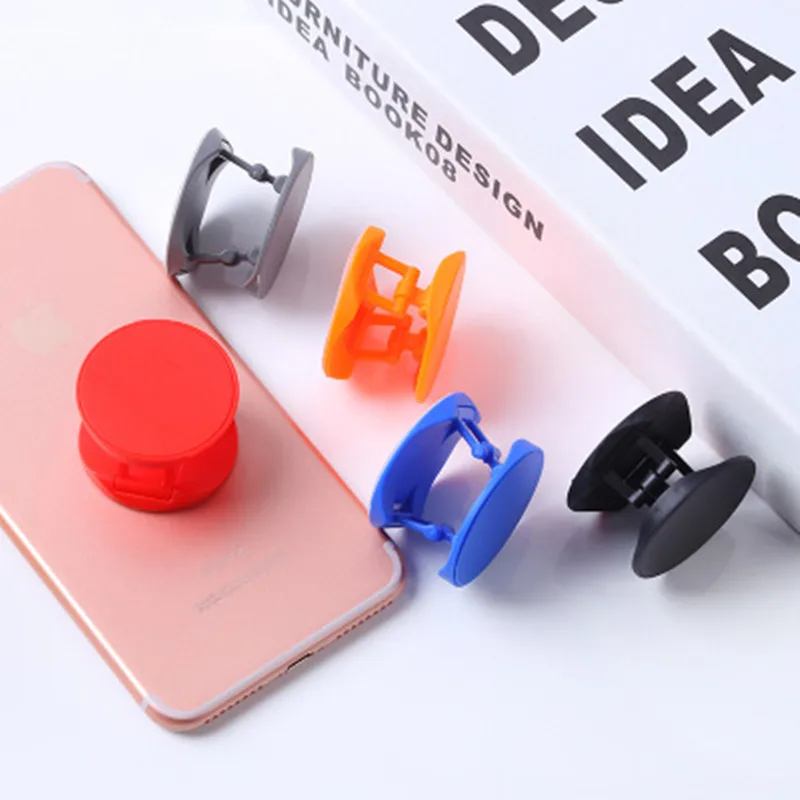 2pieces colorful Blank material Round mobile phone folding stretch bracket Phone Holder