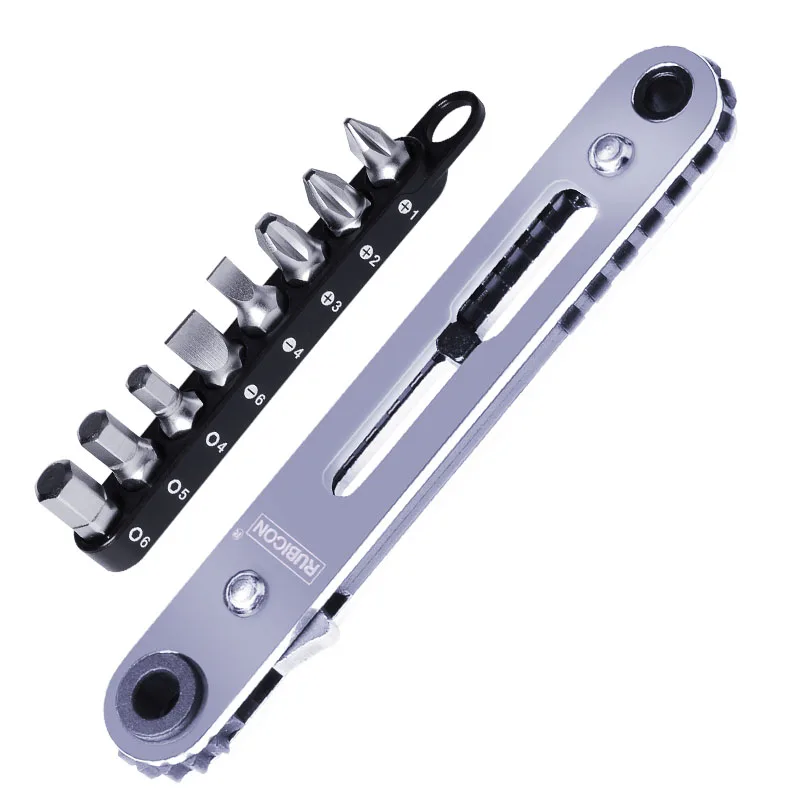 Mini Llave de trinquete de 1/4 pulgadas, destornillador, juego de herramientas de mano para reparación del hogar, mantenimiento de bicicletas y coches, buzo