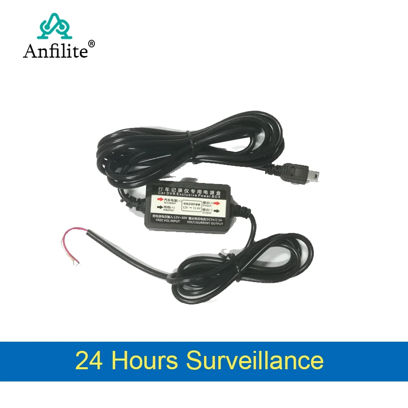 

Anfilite OBD Buck Line for 24 Hours Parking Monitoring Car Camera DVR Camera Cable Length 3m accessories