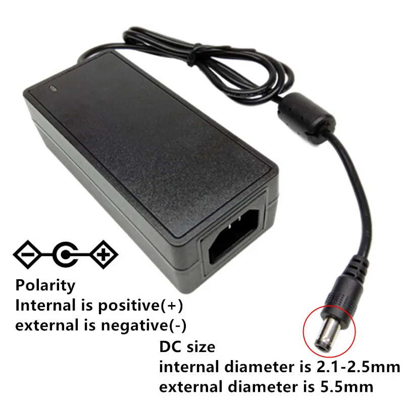 Imagem -02 - Adaptador de Alimentação do Carregador Dock Converter Led Driver ac 100v240v dc 28v 30v 32v 36v 5a 5.5x2.5 mm