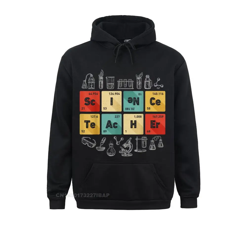 

Science Teacher Chemistry Periodic Table Of Elements Gifts Customized Hoodies Retro Long Sleeve Mens Sweatshirts Classic Hoods