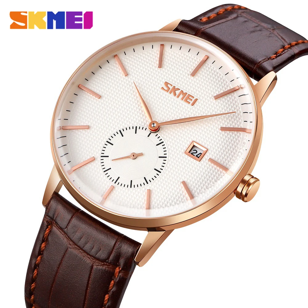 

Casual Quartz Watch Simple Leather Strap Men's Watches Brand Waterproof Sport Wrist Watch Male Analog Clock Relogio Masculino
