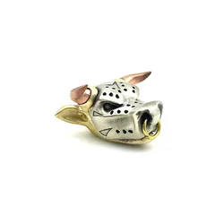 Outdoors DIY Tools EDC White Brass Copper OX Head Knife Beads Lanyard Pendants Key Rings Accessories