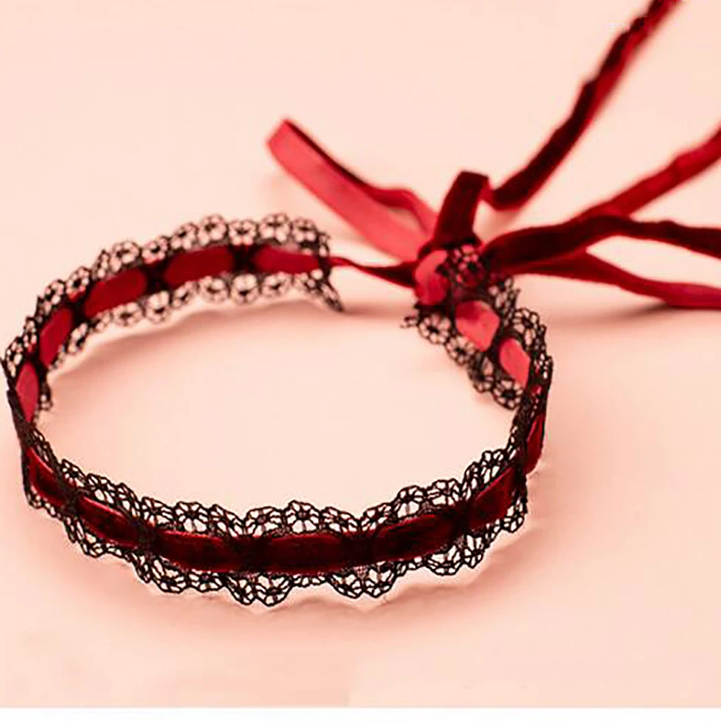 Choker Necklace Simple Fashion All-match Lace Necklace Lace Choker for Women