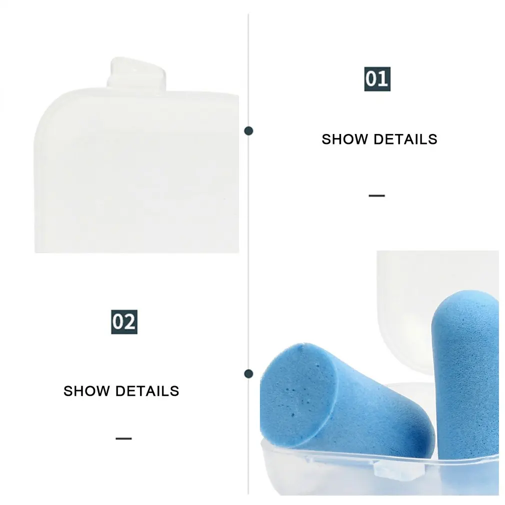 Soft Foam Ear Plugs Sound Insulation Ear Protection Earplugs Anti Noise Snoring Sleeping Plugs for Travel Noise Reduction