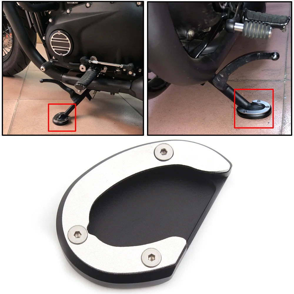 Motorcycle Electric vehicle foot support Side Kickstand Fit for TRIUMPH Bonneville Bobber T100 2018-2020 T120 2016-2020