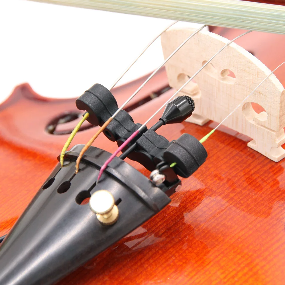 KIMAFUN-Mini micrófono de violín inalámbrico, sistema de micrófono de condensador de instrumento Musical profesional para actuaciones en escenario, 2,4G