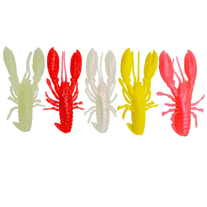 Simulation Hummer Angeln Köder Hohl Spezielle Geformte Garnelen Weichen Köder 9 cm Wurm Künstliche Köder Lot 5 Stück Verkauf – Detail 8