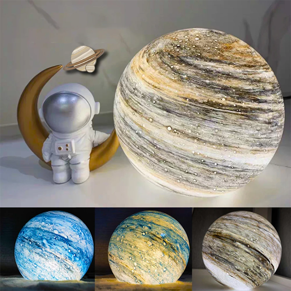 

LED Starry Planet Adjustable Night Lights Room Bedside Lamps Moon Lights Gifts For Children Desktop Ornament For Bedroom HOT