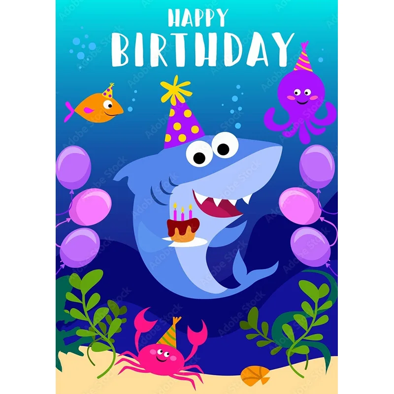 어린이 만화 생일 사진 배경 아기 신생아 초상화 사진 배경 스튜디오 소품 21126 ETSR-06